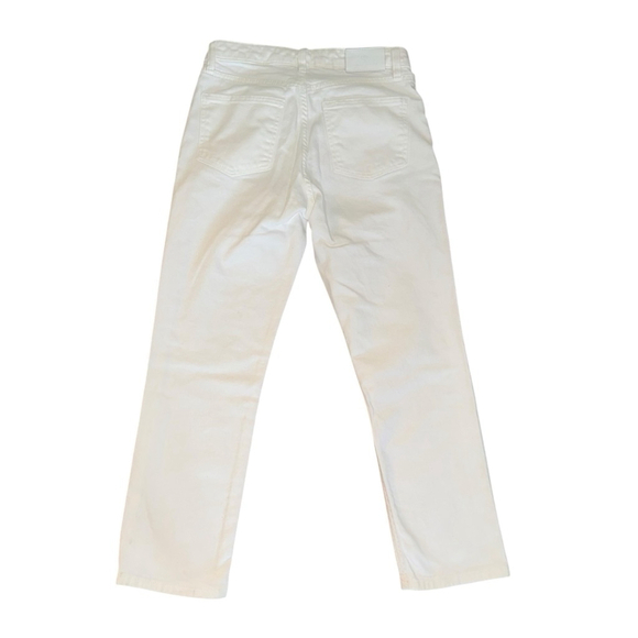 Women's Lauren Ralph Lauren White straight Jeans Size 6 petite spring - Picture 2 of 6